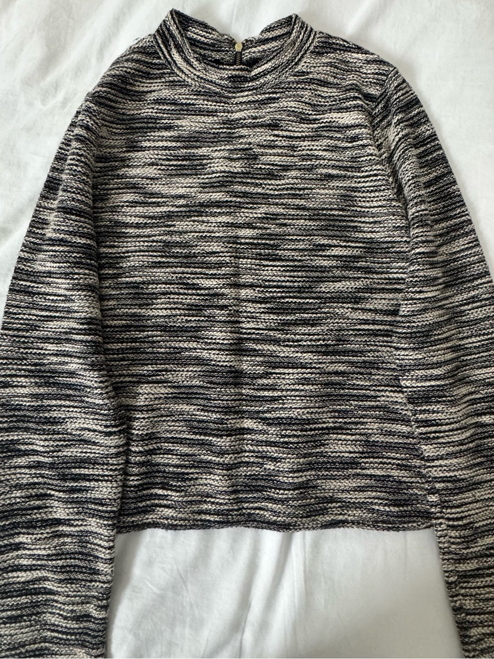 H&M Marled Sweater - Black & White